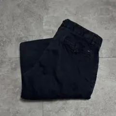 トミーヒルフィガー チノパンツ ネイビー フラッグロゴ SLIMFIT