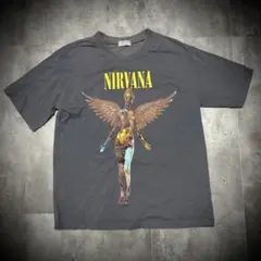nirvana anvil Tシャツ カートコバーン ブラウン L - メルカリ
