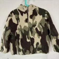 迷彩柄 フリースジャケット 110