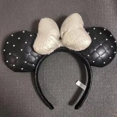 ミニーリボン　カチューシャ（キルティング加工）