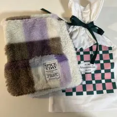 SPICE OF DAY チェック柄マフラー　アフタヌーンティー