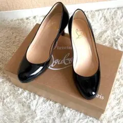 クリスチャンルブタン エナメル パテント パンプス レッドソール 34