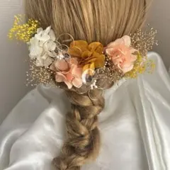 専用　再販　アメリカンフラワー髪飾り　成人式髪飾り　前撮り髪飾り　結婚式髪飾り