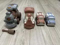 3coins 組み立て式機関車&プッシュアンドゴートレイン&車2台セット