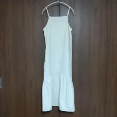 LOWRYS FARM キャミワンピース ティアード アイボリー Fサイズ