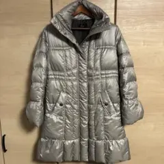 isin シルバー キルティング ダウンジャケット ダウン90% XL 軽量