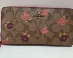 COACH リボンプリント CZ326 ラウンドファスナー長財布 - メルカリ
