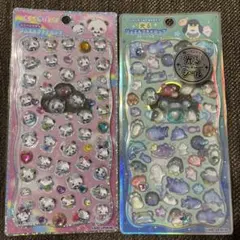 ジュエルプチドロップシール　２枚セット もちもちパンダ　うみのなかまたち　正規品