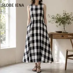 ♡SLOBE IENA♡スローブイエナ インド綿 花柄刺繍 ワンピース 長袖