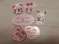 サンリオキャラクター ステッカー 5枚セット　mikko コラボ　一番くじ