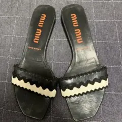 MIU MIU レザーサンダル 37