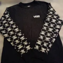 VANS スカルデザイン 長袖カットソー M　ティシャツ　バックプリント