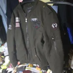 アメリカ軍　I MA-1ジャケット風 オリーブ色