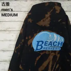 古着 ギルダン パーカー BEACH BREAKERS ブリーチ ブラック M