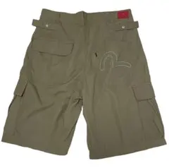 Evisu エヴィス ハーフパンツ ショートパンツ　レーヨン カーキ 34インチ