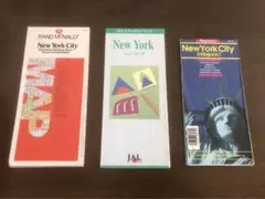 米国ニューヨーク市New York City 地図ガイド 3冊セット　ビンテージ