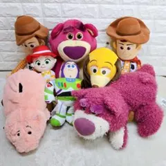 エコメルカリ便)トイストーリーぬいぐるみ7体セット(バラ売りご相談