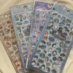 3Dシール　うるちゅる　食べ物　動物　立体　ぷくぷく　ボンボンドロップシール