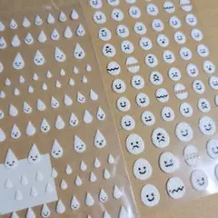 平成レトロ ふわふわシール たまご しずく まとめ売り