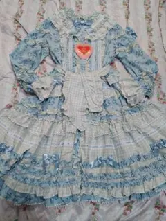 21日まで Berry Sweet Baroqueロングワンピース サックス - メルカリ