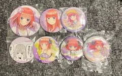 五等分の花嫁 二乃のブラインド缶バッジセット 5年間の思い出 バニー