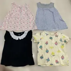 ワンピース　ティシャツ　4点セット　90 西松屋　H&M