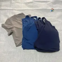 UNIQLO ユニクロ タンクトップ/カップ付きTシャツ/エアリズム/3枚セット