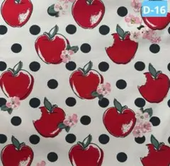 キャスキッドソン生地　デニム　毒リンゴ