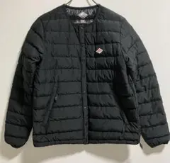 DANTON ブラック インナーダウンジャケット 収納袋付きSサイズ