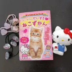 ハローキティ ヘアゴムとねこ図鑑　中古