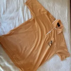 K's Collection オレンジ 犬刺繍　ポロシャツ　ゴルフシャツ