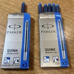 PARKER QUINK 万年筆用カートリッジ ウォッシャブルブルー 6本のサムネイル