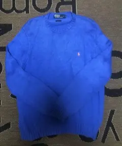 Polo Ralph Lauren 青 ブルー　クルーネック セーター M