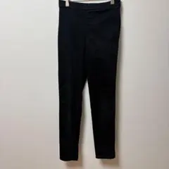 GU黒 スキニーパンツ ゴムウエスト 後ろポケット付き