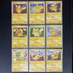 ピカチュウワールド 緑 ポケモンカードゲーム 9枚フルセット 4枚 渦巻き あり ピカチュウワールド 緑 ポケモンカードゲーム 9枚フルセット 4枚