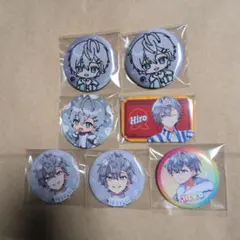 ヒロくん　カラフルピーチ　缶バッジ 7個セット