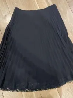 アリスバーリープリーツスカート レース裾