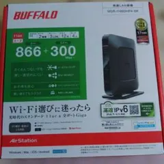 《中古》BUFFALO WSR-1166DHP4-BK 無線LANルーター
