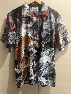 虎柄 アロハシャツ 半袖 Lサイズ - メルカリ
