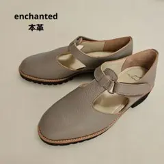 [新品✨]enchanted 本革 Tストラップシューズ 23.5cmのサムネイル