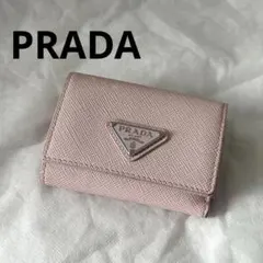 PRADA プラダ 財布 サフィアーノレザー 財布 1MH044 ピンク - メルカリ