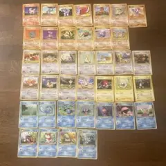 ポケモンカード 旧裏38枚　(炎1•闘12•無11•雷3•水11)
