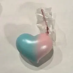 ブルームスクイーズ　キューティハートミニボールチェーン　ピンク　ライトブルー