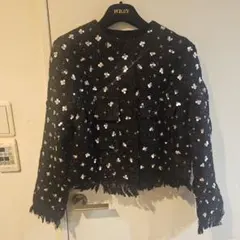 BIRTHDAY　BASH ツイード　ジャケット　スパンコール刺繍　ブラック新品のサムネイル