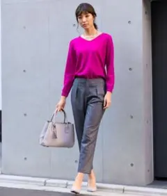 TONAL カシミヤ100% Vネックニット