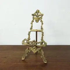 Italy【Brass Easel Display Stand】真鍮　イーゼル