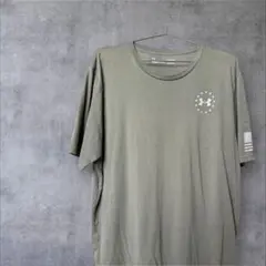 【Under Armour】 オリーブグリーン Tシャツ　Lサイズ 古着　海外