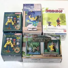 ポケットモンスター トルソー 深緑の森 フレーム ピカチュウ フィギュア セット