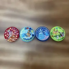 ディズニー　刺繍缶バッチ２ スティッチ　リメンバーミー　シンデレラ　バンビ