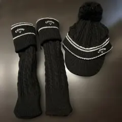 Callaway 黒ニット帽とレッグウォーマー